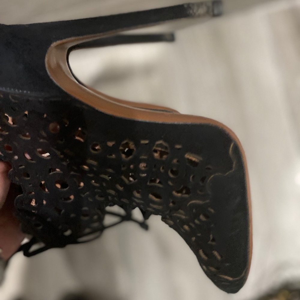 Alaia black booties heels, never used or worn